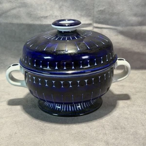 VINTAGE Arabia Finlandia Valencia Cuenco/Turen con Tapa Ulla Procope EXCELENTE - Imagen 1 de 6