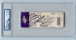 Derek Carr & Davante Adams signed Autogramm 2013 Las Vegas Bowl Ticket PSA / DNA - Bild 1 von 2