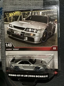 Hot Wheels Premium 1:43 Nismo GT-R LM (1995 BCNR33) METAL REAL RIDERS #15 NUEVO - Imagen 1 de 1