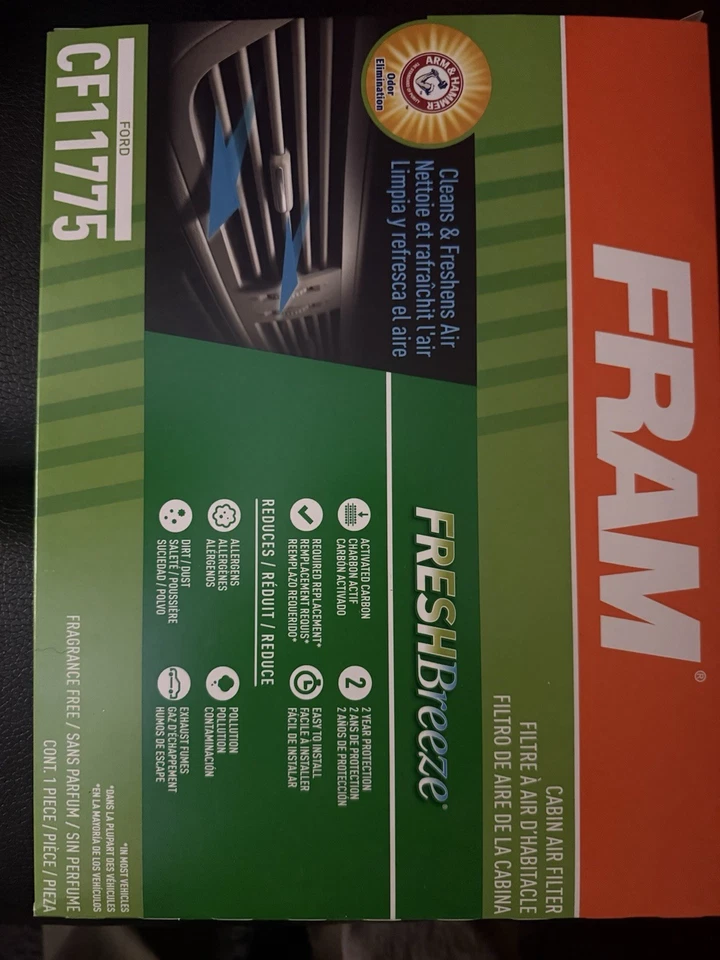 Filtro de aire de cabina Fram CF11775 Fresh Breeze | Aire acondicionado y calefacción ventilación Ford, Lincoln Foto 1 de 2