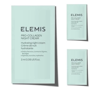 ELEMIS Pro-Collagen Night Cream 3 x 2ml - Hydrating, Restores Skin Overnight - Picture 1 of 11