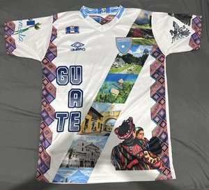 GUATEMALA WHITE  SOCCER UNIQUE JERSEY CAMISOLA BLANCA GUATEMALA SIZE LARGE - Picture 1 of 12