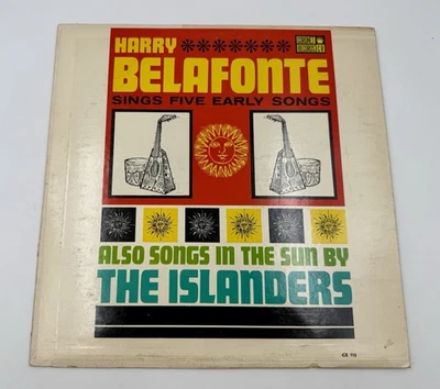 Harry Belafonte Sings Five Early Songs LP 12" 33 RPM - Image 1 of 4