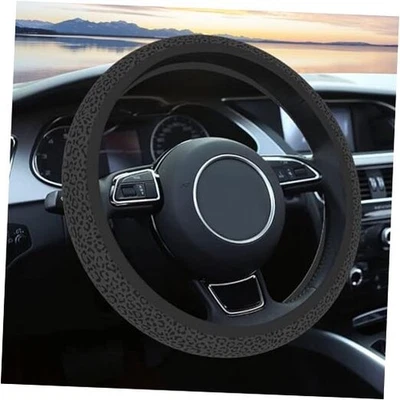 Funda Volante Estampado Leopardo para Mujer Hombre, Antideslizante Gris Leopardo Foto 1 de 4