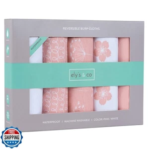 Ely's und Co. Baby Spucktuch, wasserdicht Wende Jersey Baumwolle großer Spuck - Bild 1 von 5