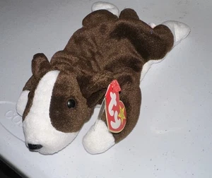 TY Beanie Baby - BRUNO der Bullterrier Hund (8,5 Zoll) - Bild 1 von 5