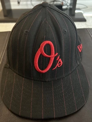 New Era 59fifty Baltimore Orioles MLB Red & Black Mens Fitted Hat Size 6 7/8 - Image 1 of 4