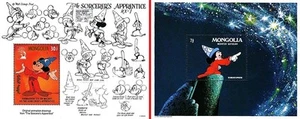 👉 DISNEY fr.MONGOLIA = MICKEY film "The SOURCERER's APPRENTICE" x2 S/S MNH - Imagen 1 de 1