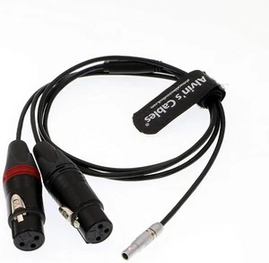 Dual XLR 3 Pin Buchse auf 5 Pin Stecker Audio Eingang Kabel für Arri Alexa Mini 70cm - Bild 1 von 5