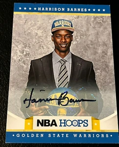 2012-13 HARRISON BARNES NBA HOOPS GOLDEN STATE WARRIORS AUTO RC #281 - Picture 1 of 2