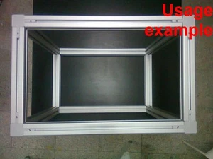 Aluminum T-slot 4040 extruded profile 40x40-8mm Box frame, size 620x580x380mm - Picture 1 of 11