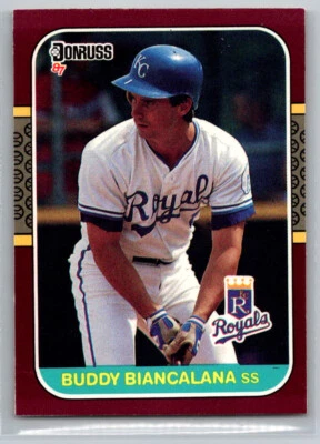 1987 Donruss Opening Day 202 Kansas City Royals Buddy Biancalana - Image 1 of 2
