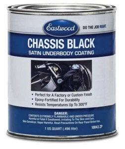 Eastwood 10043ZP Chassis Black Paint Satin Quart - Picture 1 of 1