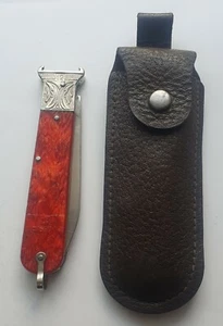 Folding knife with sheath USSR - Picture 1 of 8