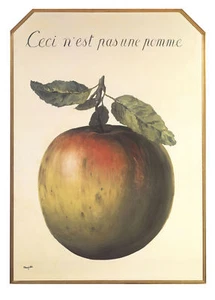 Ceci n'est pas une pomme by Rene Magritte Art Print Not an Apple Poster 20x27.5 - Picture 1 of 1