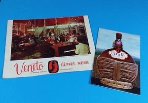 Vintage Veneto Restaurant Dinner Menu & Wine List San Francisco 1950s - Picture 1 of 11