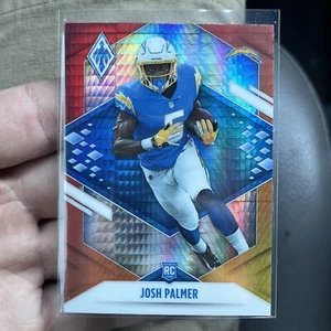 Tarjeta Panini Phoenix Josh Palmer 2021 novato Fire Burst RC Los Angeles Chargers - Imagen 1 de 2