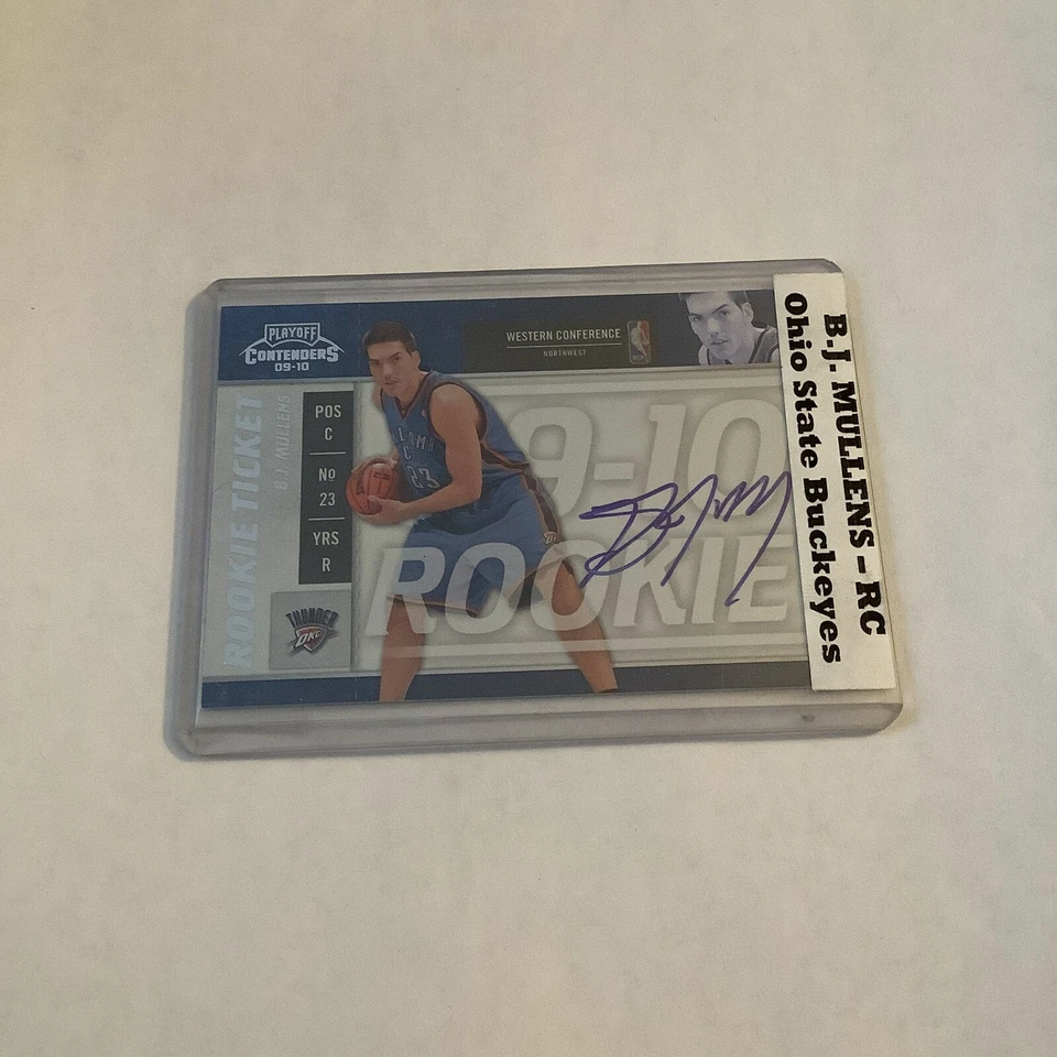 F100,211  2009-10 Playoff Contenders #121 B.J. Mullens AUTO THUNDER RC - Image 1 of 1