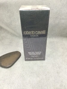 Roberto Cavalli Black Eau De Toilette For Man 50 ML SPRAY RARE SEALED - Picture 1 of 5