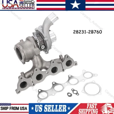 Turbo Turbocharger 28231-2B760 28231-2B770 Fit Hyundai Tucson 1.6L DOHC G4FJ - Imagem 1 de 4