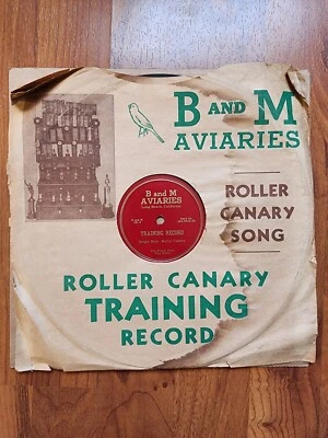 Single Bird Training Record - B And M Aviaries Long Beach, Ca 78 RPM - Image 1 of 4