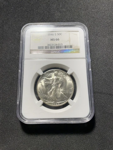 1946 S Walking Liberty MS66 NGC - C07 Cover