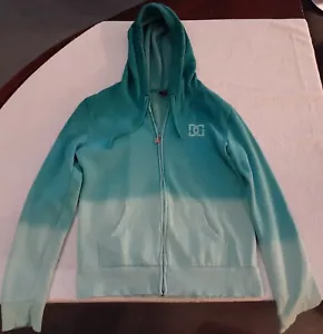 DC Shoes Women's Hoodie L Vintage Rare Teal Green Skate Vans Etnies Adidas Puma - Picture 1 of 14