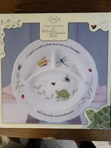 Plato dividido Lenox Butterfly Meadow Baby nuevo en paquete ver fotos - Imagen 1 de 3
