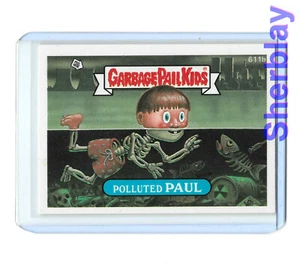 Polluted Paul 611b - Garbage Pail Kids GPK Original Serie 15 Tarjeta 1988 - Imagen 1 de 3