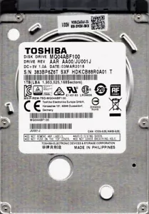 Toshiba MQ04ABF100 2.5in 1TB SATA III Internal Hard Drive,128mb, 6 Gbit/s. 7mm - Picture 1 of 1