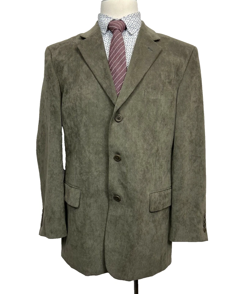 ALFANI Men’s Brown Soft Corduroy Sport Coat Blazer 42R - Image 1 of 4