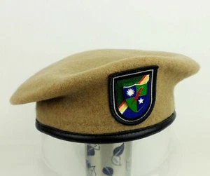 US RANGERS BERET HAT MILITARY BERET FLASH US DUI WOOL SIZE L - Picture 1 of 4