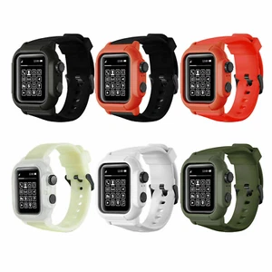Waterproof Rugged iWatch Band+case For Apple Watch Series 9 8 7 6 5 4 42/44/45mm - Picture 1 of 19