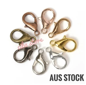 10PC Lobster Clasp Findings Bracelet Connector Link Hooks Chain Necklace 10mm AU - Picture 1 of 9