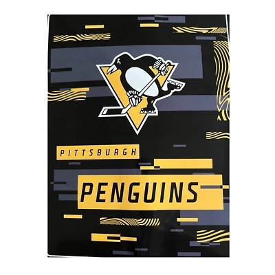  Manta de felpa Pittsburgh Penguins, 60”x80” - manta cálida y suave de la NHL” Foto 1 de 4