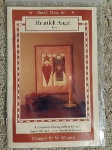 Sweet Peas Wall Quilt Pattern Heartfelt Angel #510 Vintage 1995 Size 12x15 - Picture 1 of 2