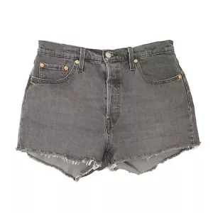 LEVI'S 501 Shorts Cutoff Button Fly W29 Denim Jeans Gray High Rise NEW B1 - Picture 1 of 6