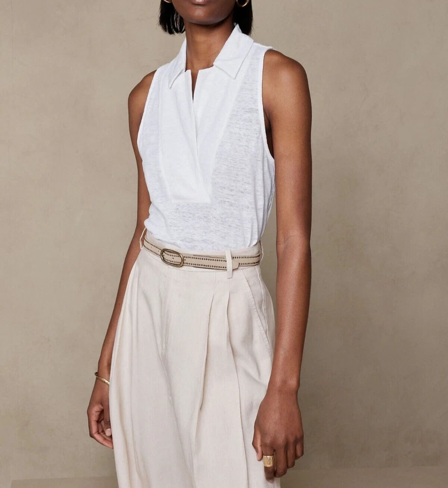 Polo sin mangas de lino Banana Republic #630204 Foto 1 de 1