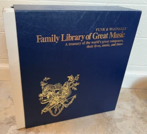 Funk & Wagnalls 22 LP Box Set Family Library of Great Music , 1975, EXC Cond - Imagen 1 de 11