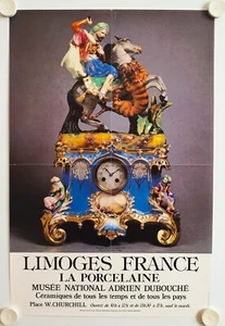 Poster LIMOGES LA PORZELLAN Ausstellung Nationalmuseum Adrien Dubouché - Bild 1 von 2