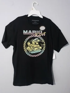 Men's Nintendo Super Mario Kart Black Graphic T - Shirt Size: Large - Picture 1 of 4