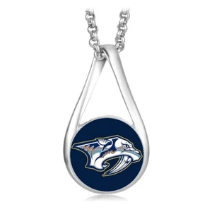 Special Nashville Predators Womens Silver Necklace With Pendant Hockey Gift D28 - Picture 1 of 6