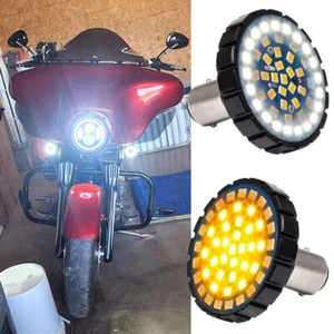 Par de luces indicadoras de señal de giro LED 1157 para Harley Heritage Softail Classic - Imagen 1 de 8