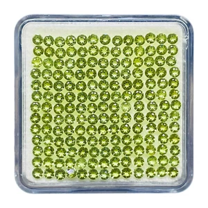 VVS 200 Stück Natürlich Peridot 2.3mm Rund Schliff AAA Top Qualität Lose - Bild 1 von 9