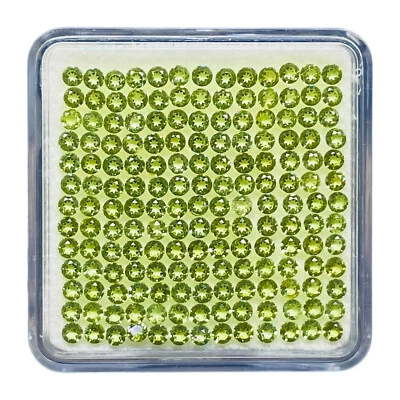 VVS 200 Stück Natürlich Peridot 2.3mm Rund Schliff AAA Top Qualität Lose - Bild 1 von 4
