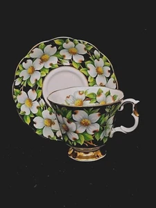Beautiful Royal Albert Tea Saucer Flora Series Dogwood Chintz Teacup England  - Picture 1 of 11