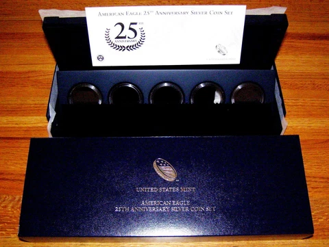 2011 25TH ANNV. SILVER AMERICAN EAGLE BOX SET REPLACEMENT A25 - EMPTY NO COINS Cover
