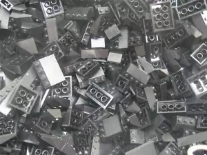 50 pezzi Lego Black Slope: mattoncini da tetto inclinazione invertita lotto sfuso città città - Foto 1 di 1