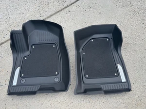 2019-2025 Chevrolet Silverado Front FACTORY Floor Liners 84982184 Black OEM GM - Picture 1 of 9