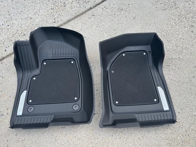 2019-2026 Chevrolet Silverado Front FACTORY Floor Liners 84982184 Black OEM GM - Image 1 of 4